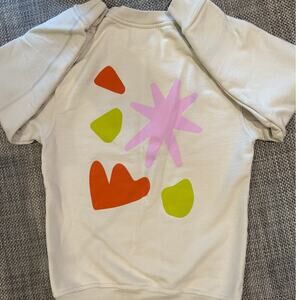 FAIRE X BOMME SPORT100% Cotton Oversize Graphic Back Faire Fest Sweater M Beige